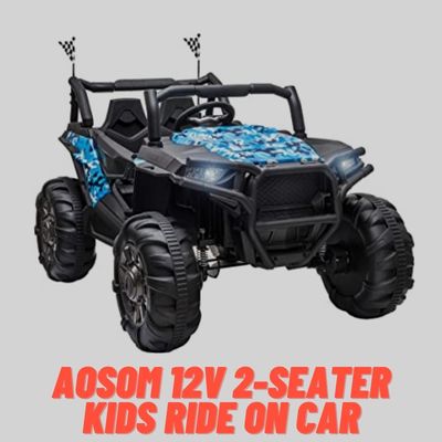 Aosom 12V 2-Seater Kids Ride On Car