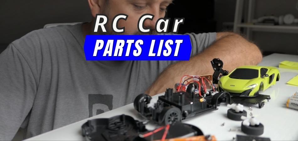 RC Car Parts List A Complete Guide